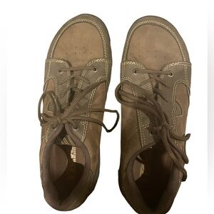 Teva Brown Leather Hiking Shoes Lace Up Size 10 Shoes S/N 4055